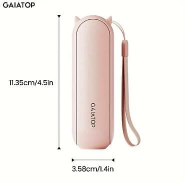 vintelyatorlar: GAIATOP USB‑C şarj olunan portativ ventilyator - Kompakt ölçü: 11.35 — 2