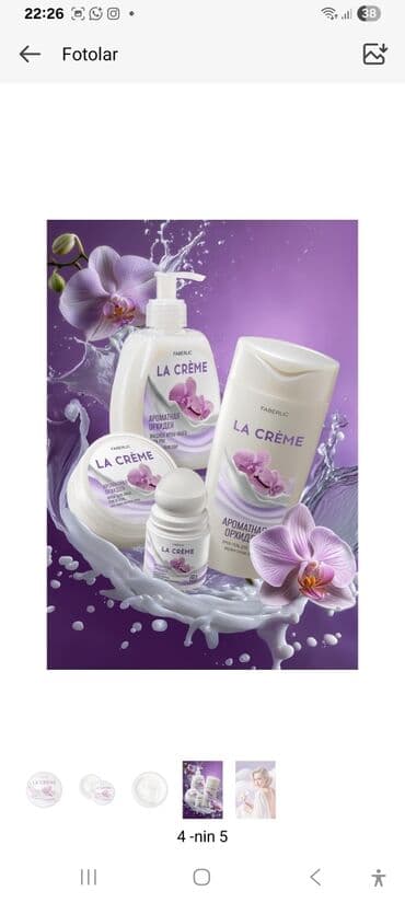 Faberlic dəriyəqulluq setləri – müxtəlif seriyalar 1) La Crème Orchid lalafo.az -da Faberlic dəriyəqulluq setləri – müxtəlif seriyalar 1) La Crème Orchid