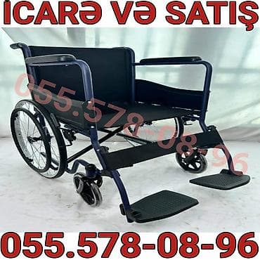 İcarə və satış üçün əlil arabası - Təkərli oturacaq: geniş və