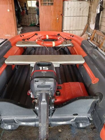 ot presi satilir: Şişmə motorlu qayıq – narıncı rəng, yüksək daşıma qabiliyyətli PVC — 10