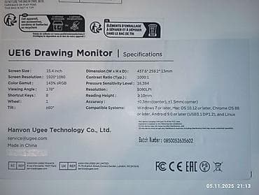 iphone 7 plus kamera: UGEE UE16.Qrafik planşet.Şəkil çəkmək,qrafika ilə işləmək əladı.Bir — 4
