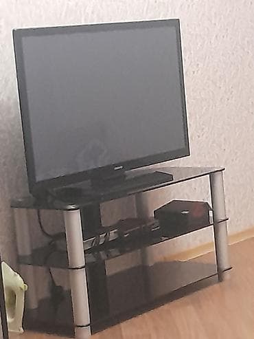 ref: İşlənmiş, Düz TV altlığı, Polkalı, Şüşəli — 1