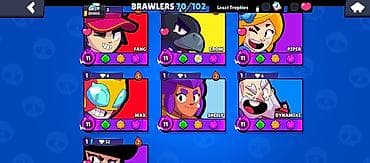 Brawl Stars hesabı - Trophy Road: 20006 kubok - Prestige: 7 Total — 2