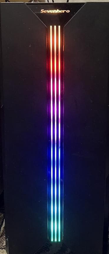 ssd 128gb: Stolüstü oyun/ofis kompüteri – Sevenhero korpuslu, RGB işıqlanma ilə — 3