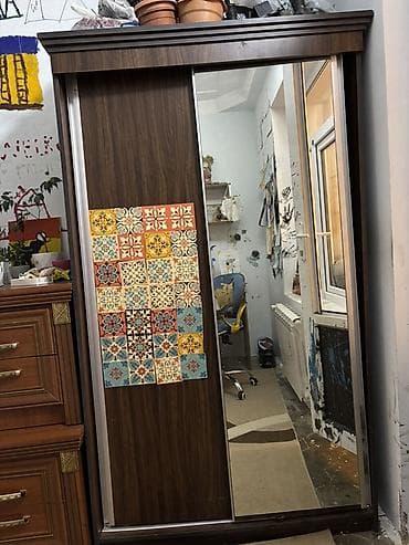 kohne dolab: Qarderob sürgülü güzgülü şkaf - Material: laminat/LDSP - Şkaf — 1