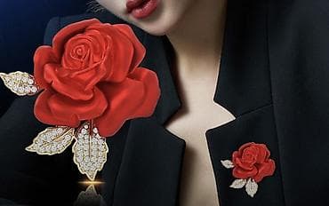 çant: Qırmızı gül formalı bross Həzi Aslanov metrosunun yanında, 245 nömrəli — 1