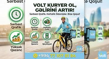 minivan taksi: Sürücü-kuryer tələb olunur, Şəxsi nəqliyyat vasitəsi ilə, Həftəlik ödəniş, Təcrübəsiz — 1