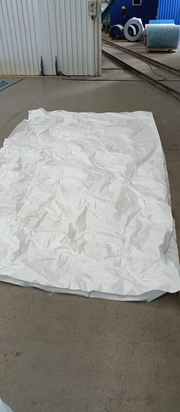dam örtükləri qiymətlər: Ağ rəngli polipropilen örtük (tarpulin) - Material: toxunmuş — 1