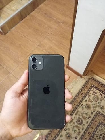 IPhone 11, 128 GB, Qara, Barmaq izi, Face ID — 2