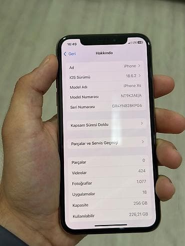 ucuz telefon ikinci el: IPhone Xs, 256 GB, Qızılı, Face ID — 5
