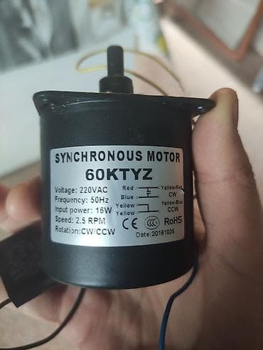 Senkron elektrik mühərriki – 60KTYZ - Gərginlik: 220VAC - Tezlik