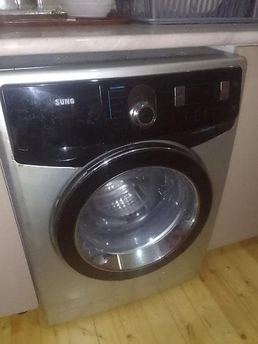 Paltaryuyan maşın, ön yükləməli, inox gövdə və iri lyuklu model — 2