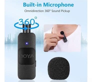 беспроводной микрофон для караоке: Yaxa mikrofonu "BY-V10". BY-V10 Original Boya brendindən Telefon üçün — 3