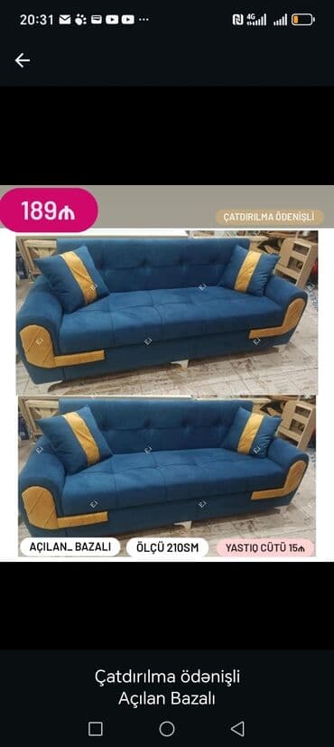 acılıb bağlanan stol: Divan, Yeni, Açılan, Bazalı, Rayonlara çatdırılma — 9