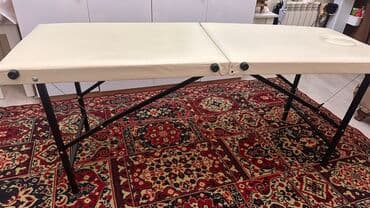 yığılıb açılan stol: Daşınan masaj/estetik masası - İkiqat qatlanan konstruksiya – — 3