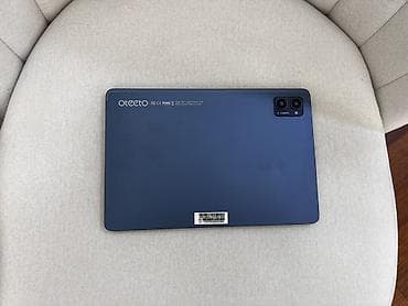 planset tablet: Oteeto planşet - Korpus: nazik, yastı kənarlı metal gövdə, tünd mavi — 2