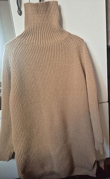 svitir: Bej rəngli qadın sviteri – balıqçı yaxalı - Rəng: isti bej - Model — 1