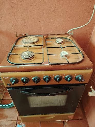 Qarışıq sobası Ayrıca dayanan, 4 gözlü