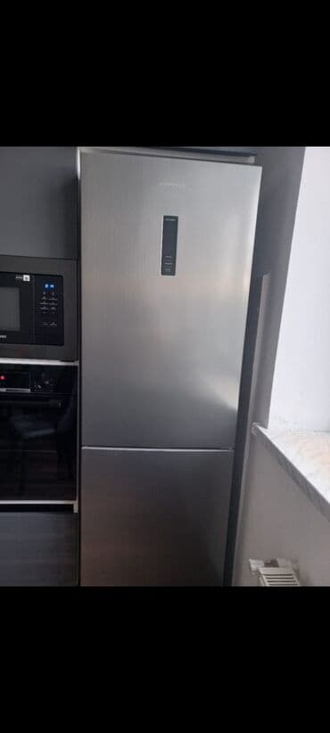 samsunq soyuducu: Yeni 2 qapılı Hoffman Soyuducu Satılır, rəng - Boz, Dolab içi — 1