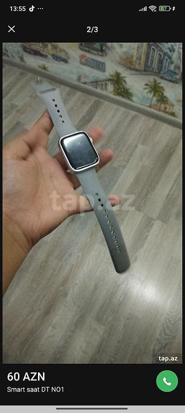 galaxy watch 4: Smart saat DT NO1 - Ekran: kvadrat formalı sensorlu displey - Korpus — 1
