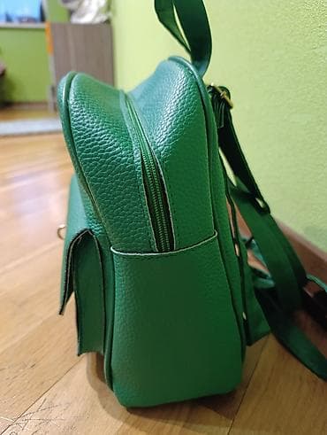 Туристические рюкзаки: Мини рюкзак GUESS ручная работа цвет:зеленый — 2