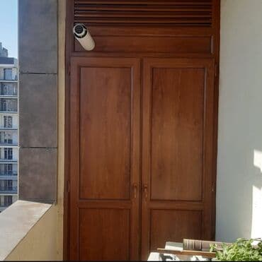 taxta qapi sekilleri: Plastik şkaflar(dolablar) balkonabloka, ev üçün ən yaxşı seçimdir — 10