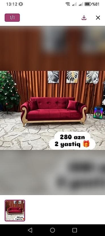 parca şfaner: Divan, Yeni, Açılan, Bazasız, Vеlur parça, Şəhərdaxili pulsuz çatdırılma — 1