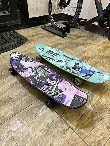 Turniklər və bruslar: Plastik gövdəli kruyzer tipli skeytbordlar (2 skeytbord cemi 50 azn) — 1