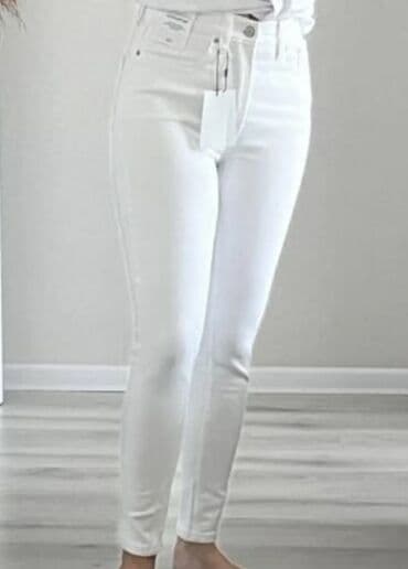 cins gödəkçələr: Джинсы, Calvin Klein, M (EU 38), цвет - Белый — 2