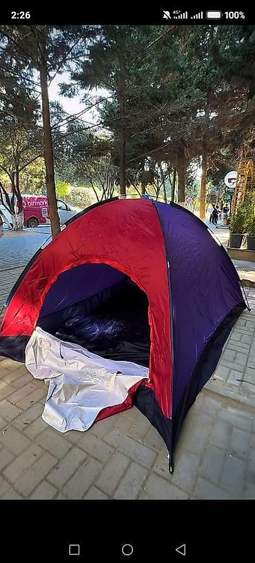 Спорт и хобби: Turist çadırı – 6 nəfərlik, yüngül və sürətli quraşdırılan model — 2