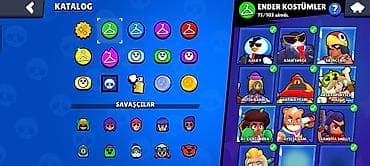 bas gitara: Brawl Stars hesabı – yüksək trofeyli və zəngin kolleksiya Endirim — 3
