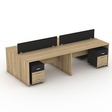 Ofis üçün 4 nəfərlik iş masası komplekti - Dizayn: Açıq palıd rəngli lalafo.az -da Ofis üçün 4 nəfərlik iş masası komplekti - Dizayn: Açıq palıd rəngli