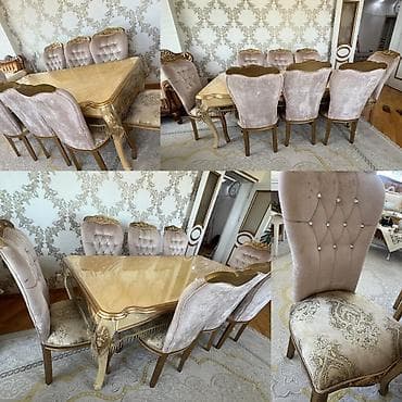салон: Masa dəsti satılır 660₼. 8 oturcağı var.Ünvan razin. 1255. Fatimə99 — 1