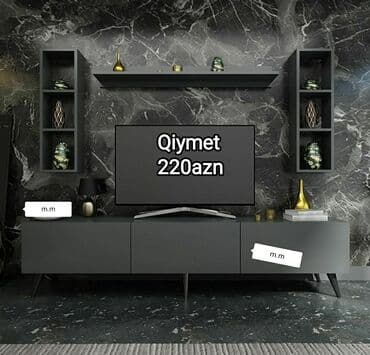 divar rəfi: Yeni, Düz TV altlığı, Polkalı, Laminat, Azərbaycan — 1