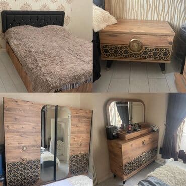 İkinəfərlik çarpayı, Dolab, Termo, 2 tumba, İşlənmiş