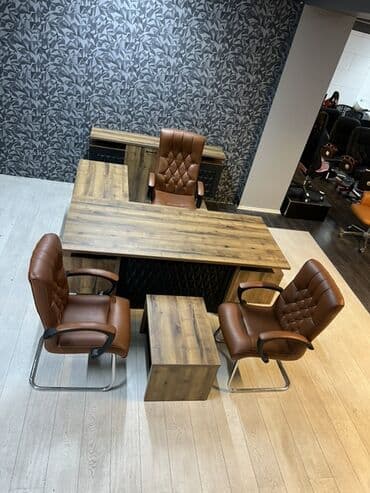 ofis skaflari: Ofis mebel dəsti - Tərkibi: 1 ədəd böyük iş masası (ön paneli — 1