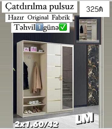 Dəhliz dolabı – Fabrik istehsalı, orijinal və hazır model. Ölçülər
