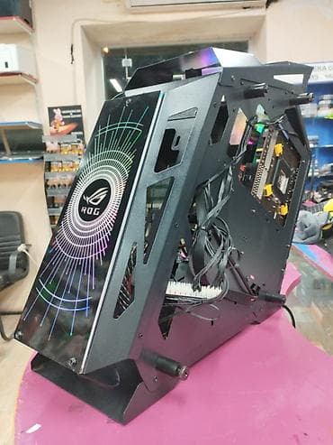 playstation 4 diskleri: Gaming/ofis kompüter toplusu – Keys ROG dizaynlı korpus (arxa — 5