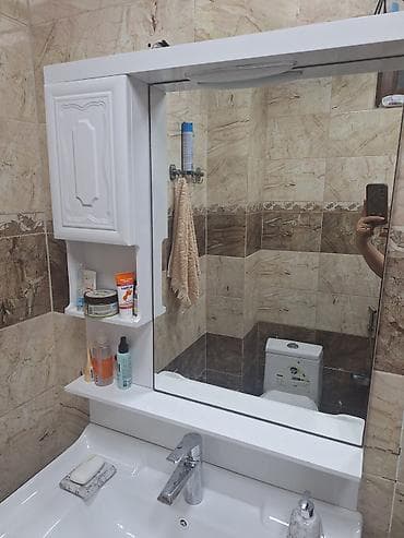 Мебель для дома: Vanna otağı üçün ağ rəngli lavabo dəsti - Komplekt: geniş seramik — 3
