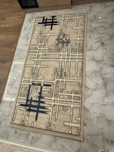 xalca satişi instagram: Yenidir !Müasir dizaynlı xalça - Rəng palitrası: bej əsas fon, boz və — 2