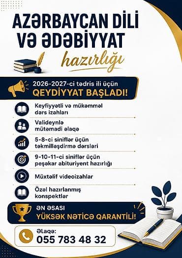 Repetitorlar: Repetitor, Ədəbiyyat, Azərbaycan dili, Abituriyent hazırlığı — 1