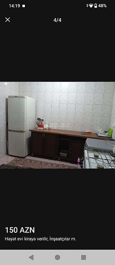 mesdaga ev: Həyət evi kirayə verilir – İnşaatçılar m. - Ünvan: İnşaatçılar metrosu — 3