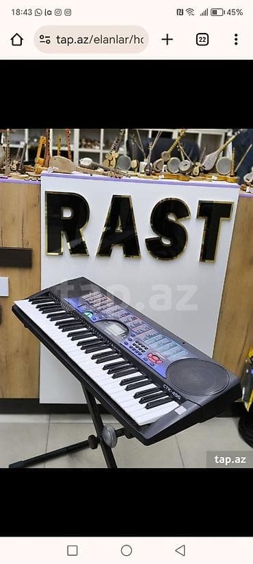 Sintezator "Casio ctk -495" Pianino piano elektron pianino 61