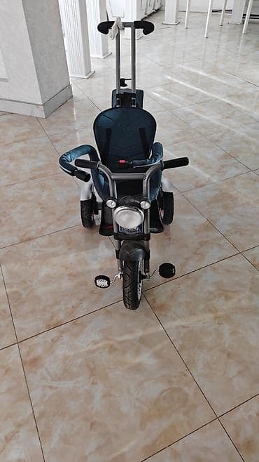 Uşaq üçtəkərli velosipedi – valideyn idarəetmə tutacaqlı model -