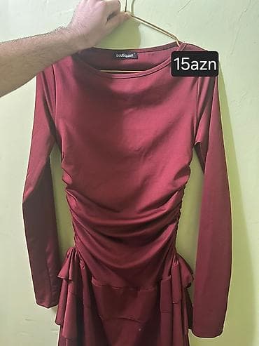 Brend: Boutiquen Model: Qırmızı/bordo rəngli qadın donu - Uzunqol