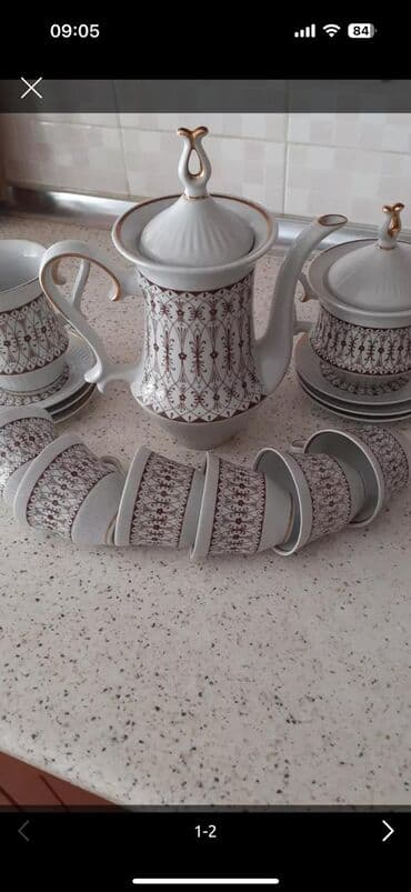 женские бюстгальтеры с плотной чашкой: Чайный набор, цвет - Белый, Фарфор — 2