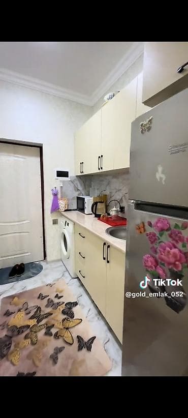 bagca seher kiraye evler: 1 otaqlı mənzil – studiya tipli mətbəxli - Zövqlü dekorlu işıqlı zal — 2