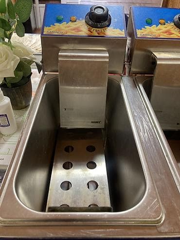 Fri aparatları: Fri kartof üçün, Saminox, Cüt gözlü, 3 l — 6