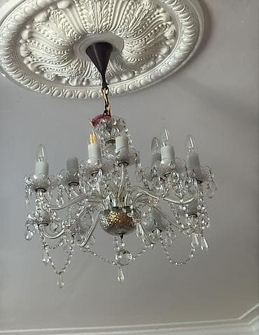 Çılçıraq, 8 lampa, Xrustal