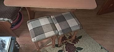 piknik stulu: Mətbəx üçün, Açılmayan, Dördbucaq masa, 2 stul — 2